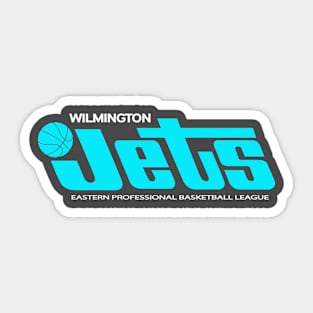 Retro Wilmington Jets Basketball Sticker